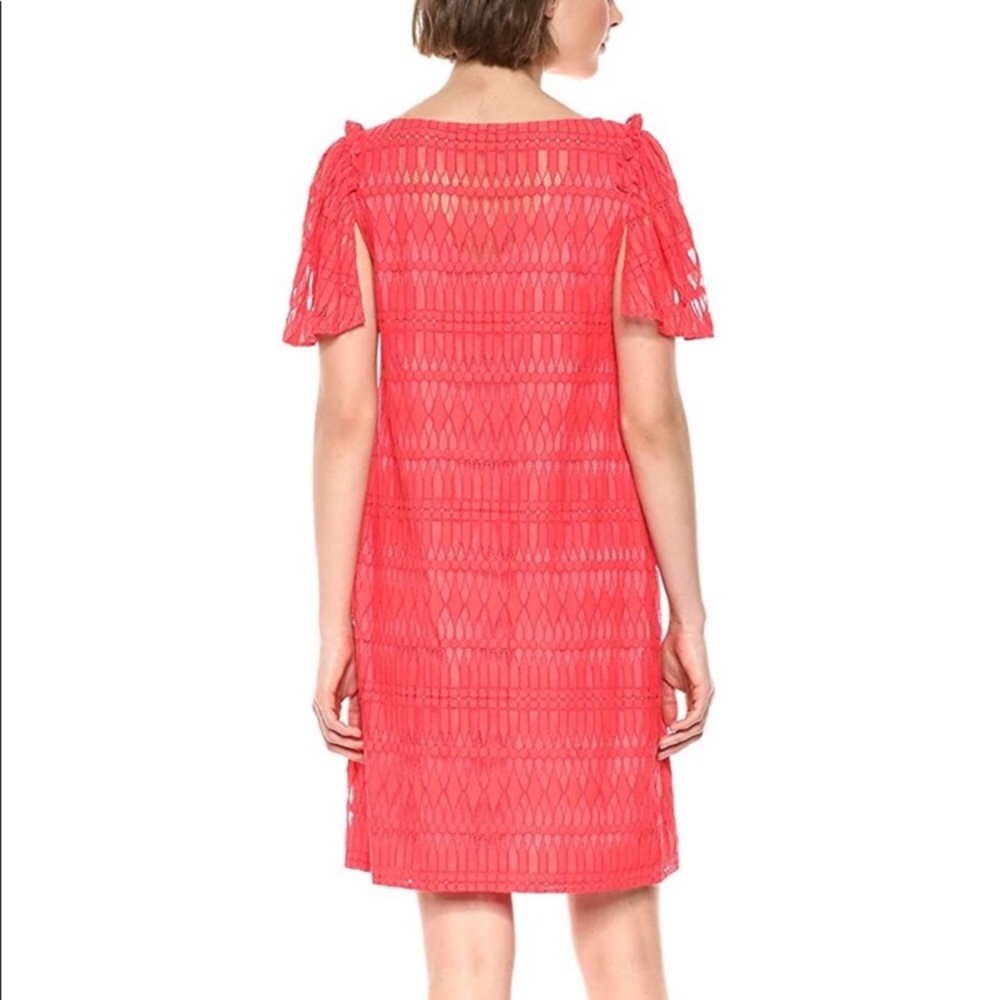 Trina Turk Ellington Lace Knit Dress Coral SZ S NWT - Picture 3 of 7